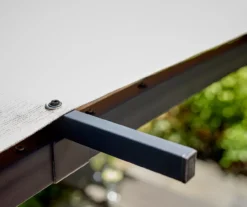 8.5' X 13' Capilano Steel Pergola With Bar Counter -Garden Oasis 810555271 3