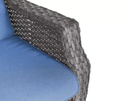 Real Living Rockbridge 3-Piece Cushioned Patio Glider & Side Table Set -Garden Oasis 810555286 3