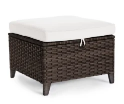 Real Living Rockbridge All-Weather Wicker Cushioned Patio Sofa & Ottoman Set -Garden Oasis 810555287 8