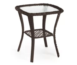 Real Living Rockbridge 3-Piece Cushioned Patio Glider & Side Table Set -Garden Oasis 810555289 4