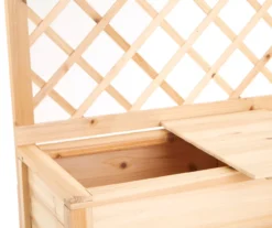 Wood Lattice Back Garden Potting Bench -Garden Oasis 810555901 2
