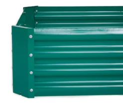 47.2" Green Rectangular Metal Raised Garden Bed -Garden Oasis 810555903 2