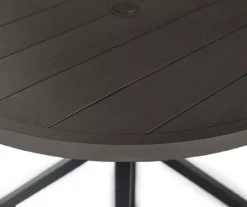 Sandpointe Dark Brown Steel Round Patio Dining Table -Garden Oasis 810557038 2