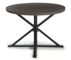 Sandpointe Dark Brown Steel Round Patio Dining Table