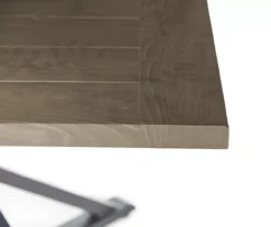 Autumn Cove Light Brown Wood Look Square Steel Patio Dining Table -Garden Oasis 810557039 2 1