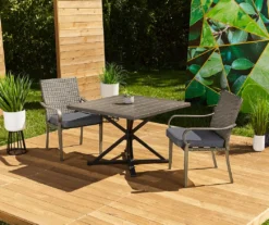 Broyhill Autumn Cove Wood Look Square Steel Patio Dining Table -Garden Oasis 810557039 810554375 11