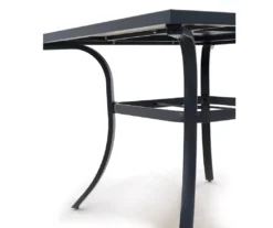 Rome Wood Look Tile Patio Dining Table -Garden Oasis 810557270 4