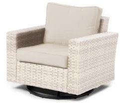 Broyhill Eagle Brooke All-Weather Wicker Swivel Cushioned Patio Glider -Garden Oasis 810557273