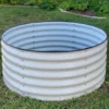42" Pearl White Metal Raised Garden Bed