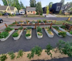 17" Pearl White 9-in-1 Modular Metal Raised Garden Bed -Garden Oasis 810559863 5