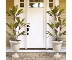 Glitzhome Plastic Urn Planters, 2-Pack -Garden Oasis 810565981 3