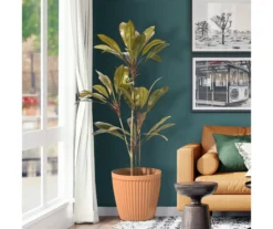 Glitzhome 15.5" Fluted Plastic Planters, 2-Pack -Garden Oasis 810565984 3