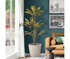 Glitzhome 15.5" Fluted Plastic Planters, 2-Pack -Garden Oasis 810565985 3