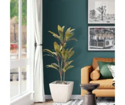 Glitzhome 16.25" Fluted Plastic Planters, 2-Pack -Garden Oasis 810565986 3