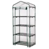 61" PVC & Metal 4-Tier Mini Greenhouse -Garden Oasis 810565991 1