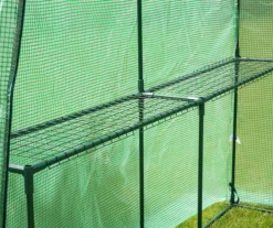 74.75" Green PE & Metal Single Shelf Walk-In Greenhouse -Garden Oasis 810565996 5