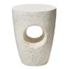 Glitzhome 18" Terrazzo Look Keyhole Garden Table -Garden Oasis 810565997 1