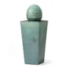 Turquoise Artichoke LED Ceramic Fountain -Garden Oasis 810566003 1