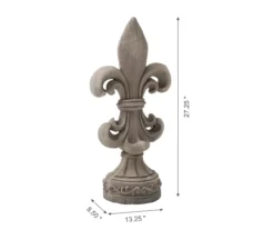 27.25" Fleur De Lis Garden Statuary -Garden Oasis 810566374 2