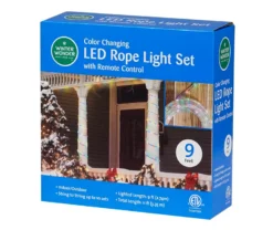 9' Color Changing LED Rope Light With Remote Control -Garden Oasis 810567339 3