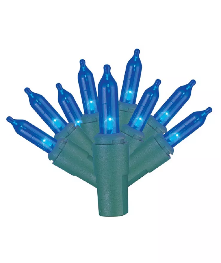 LED Mini Light Set With Green Wire, 120-Lights 3 LED Mini Light Set With Green Wire, 120-Lights