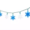 Cool White & Blue 8-Function Snowflake LED Solar Light Set, 30-Lights -Garden Oasis 810567494 1