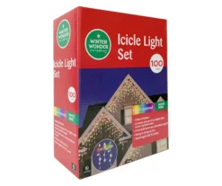 Multi-Color C9 & Mini Icicle Light Set With Green Wire, 100-Lights -Garden Oasis 810567835 4