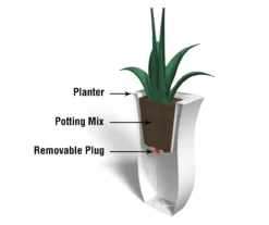 Mayne Inc. 16" Valencia Plastic Planter -Garden Oasis 810567854 6