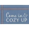 "Come In" Flint Blue & White Doormat -Garden Oasis 810569400