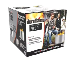 19" Stainless Steel Low Smoke Wood Burning Fire Pit -Garden Oasis 810569552 4