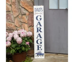 "Mother's Day" & "Dad's Garage" Double-Sided Porch Sign -Garden Oasis 810574259 3