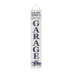 "Mother's Day" & "Dad's Garage" Double-Sided Porch Sign -Garden Oasis 810574259 7