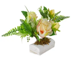Northlight Ranunculus & Rose Floral Tabletop Decor -Garden Oasis 810574579 2