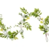 Northlight 4' White Floral & Foliage Garland
