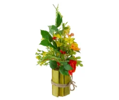 Northlight Ranunculus & Rose Potted Floral Tabletop Decor -Garden Oasis 810574644 3