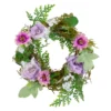 8" Pink & Purple Floral Mini Wreath -Garden Oasis 810574654