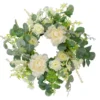 20" Cream Peony & Foliage Wreath -Garden Oasis 810574680