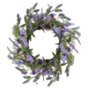 18" Purple Lavender & Leaf Wreath -Garden Oasis 810574690