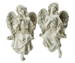 Northlight Sitting Angel 2-Piece Garden Statuary Set