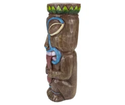 16" Tongue Out Tiki Solar Garden Statuary -Garden Oasis 810575978 2