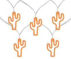 Northlight Orange Cactus LED Fairy Light Set, 10-Lights