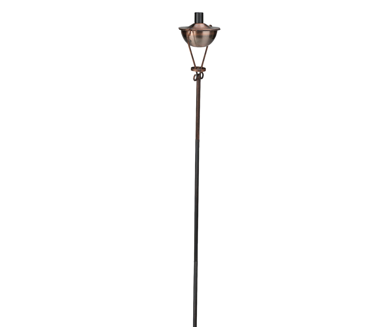 61" Brushed Copper Half Moon Oil Patio Torch 5 61" Brushed Copper Half Moon Oil Patio Torch - Image 3