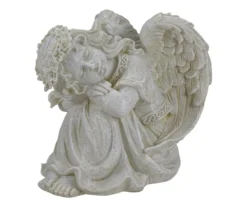 8" Floral Crown Angel Garden Statuary -Garden Oasis 810575990 2