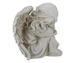 9.5" Ivory Resting Angel Garden Statuary -Garden Oasis 810575997 3