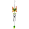19" Red Butterfly Metal Windchime -Garden Oasis 810575999