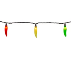 Northlight Red, Yellow & Green Chili Pepper Mini Light Set, 35-Lights -Garden Oasis 810576011 2