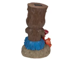 13.75" Tiki & Crab Solar Garden Statuary -Garden Oasis 810576023 4
