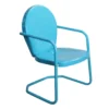 Northlight Turquoise Tulip Metal Armchair -Garden Oasis 810576044