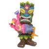 15" Tiki & Flamingo Solar Garden Statuary -Garden Oasis 810576046