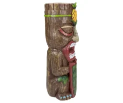 16" Pineapple Tiki Solar Garden Statuary -Garden Oasis 810576086 3